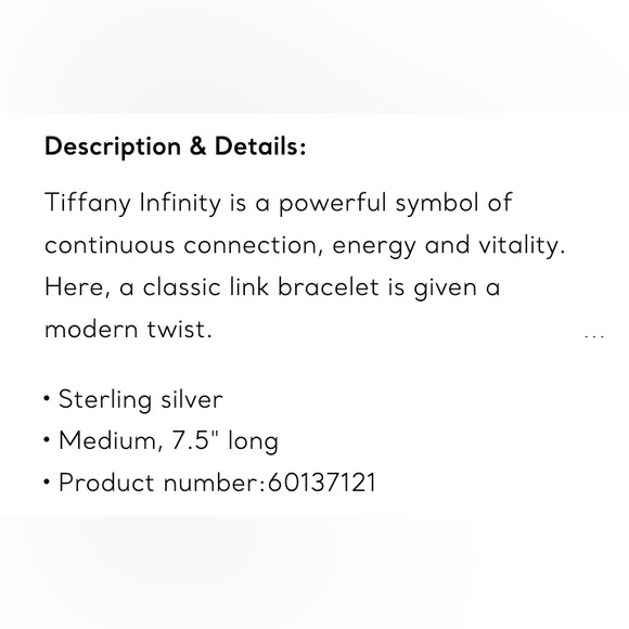 Tiffany & Co Tiffany Infinity Bracelet in Sterling Silver - Picture 6 of 7